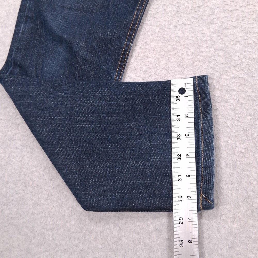 American Giant Dakota Jeans Men 32x32 (31x31) Dark Slim Straight Stretch Denim - Picture 6 of 13